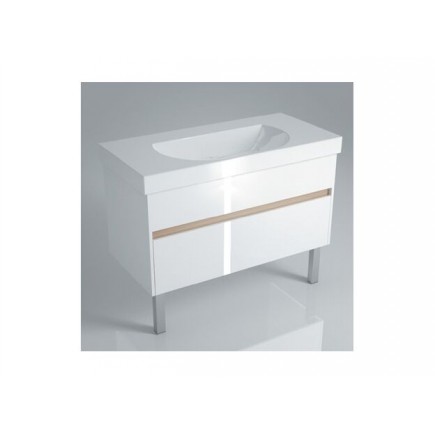 ТУМБА BUONGIORNO НАПОЛЬНАЯ 100 БЕЛЫЙ 2 ЯЩИКА BGN.100.2\WHT