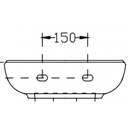 РАКОВИНА 1216 (БЕЛАЯ) 40*31 см/ПЪЕДИСТАЛ 1220