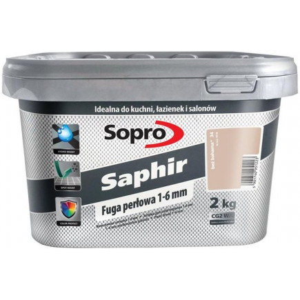 Затирка SOPRO Sapfir №34/9518 бежевая богама, 2 кг