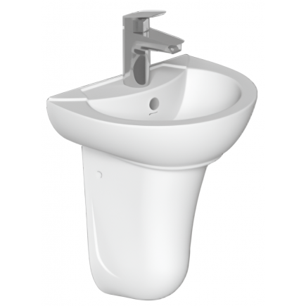 РАКОВИНА 1210 (БЕЛАЯ) 45*55 см