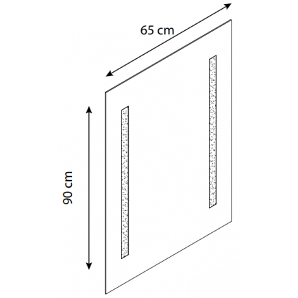 ЗЕРКАЛО DROP 80 СМ