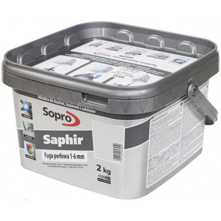 Затирка SOPRO Sapfir №17/9502 серебристая, 2 кг