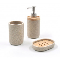 Набор Для Ванной (3 Шт) Бежевый (291-00006) (Виско)
