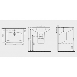 РАКОВИНА 1910 (БЕЛАЯ) STAR 50*60