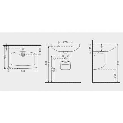 РАКОВИНА 1910 (БЕЛАЯ) STAR 50*60