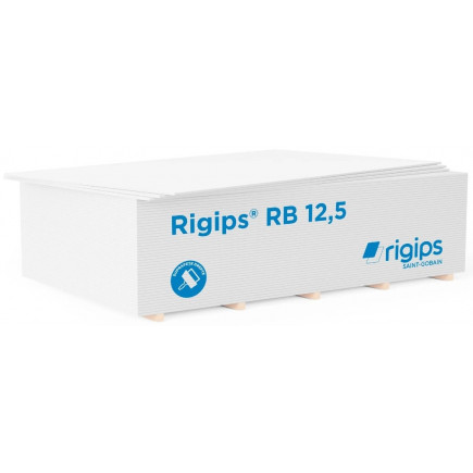 Гипсокартон Стеновой Rb 12,5Х1200Х2500 Мм Rigips