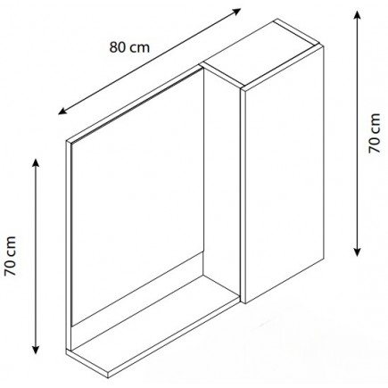 ЗЕРКАЛО SQUARE 80 СМ