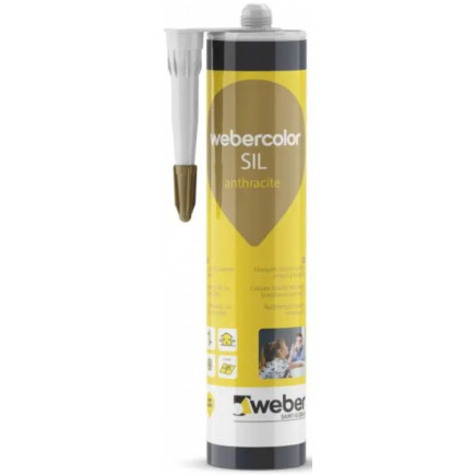 Затирка Weber Силиконовая Герметик Для Швов И Стыков Sil Dark Chocolate 310 Ml