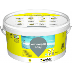 ДВУКОМПОНЕНТНАЯ ЭПОКСИДНАЯ WEBER для внутренних и наружных работ WHITE  2,5 kg