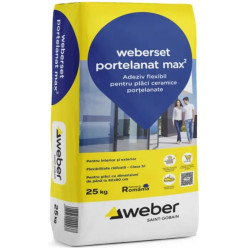 Клей Для Плитки Weber Set Portelanat Max2 25Кг