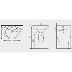 РАКОВИНА 1210 (БЕЛАЯ) 45*55 см