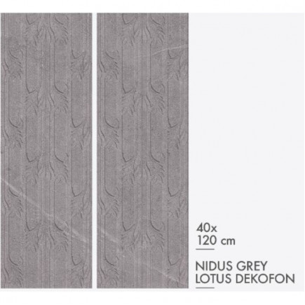 Плитка керамическая 40*120 NIDUS GREY LOTUS DEKOFON