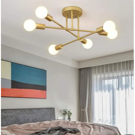Люстра 6PL 7W LED E27 (690х690x250) (74545/6) (GL)