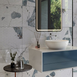 Плитка керамическая 61*61 ALASKA BLUE GLOSSY